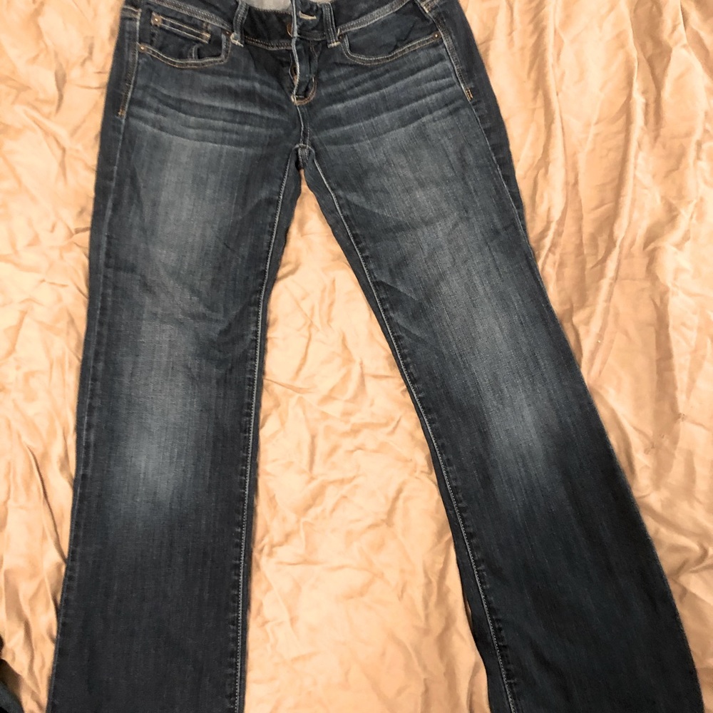 Womens boot cut American eagle jeans